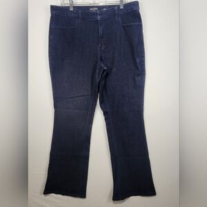 Susan Graver Deep Blue Bootcut Jeans Size 16